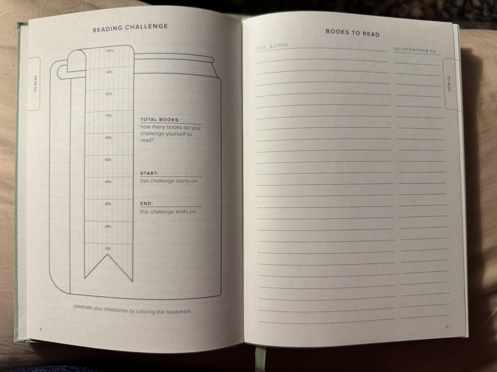 Kunitsa Co. The Reading Journal - 52 Reviews, Book Journal for Book Lovers and Readers, Review and Track Your Reading, Green customer photo 2