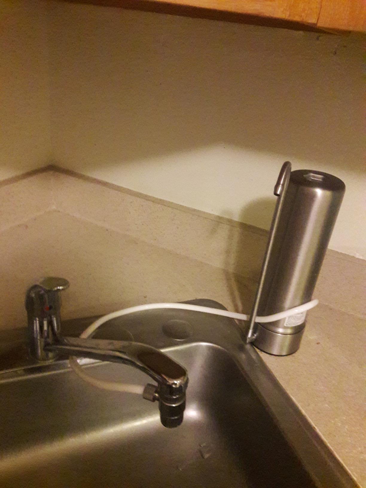 Waterdrop CTF-01 Water Filter for Sink Faucet, 5-Stage Stainless Steel | Reduces Heavy Metals and 99% Chlorine, NSF/ANSI 42 Certified Countertop Water Filter System, 8000 Gallons, 1 Filter customer photo 2