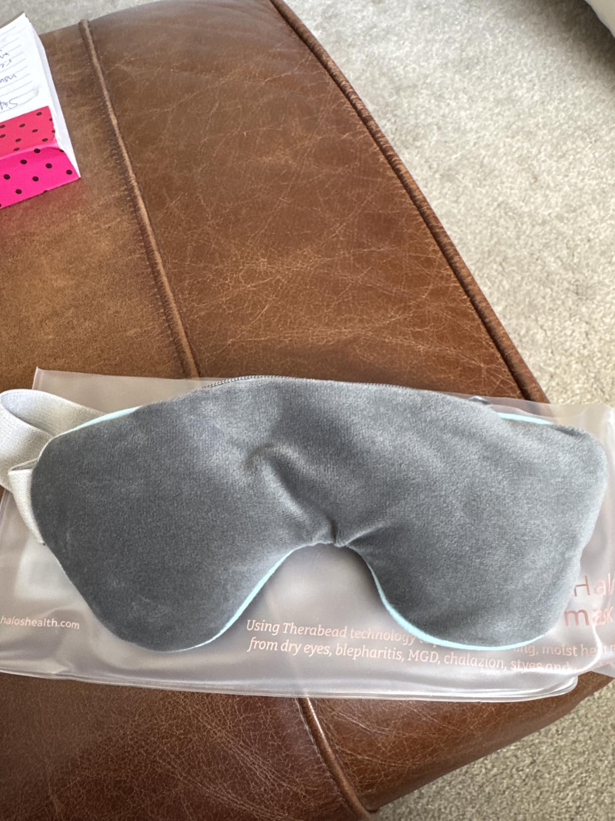 MyHalos Heated Eye Mask, Warm Compress for Dry Eyes, Blepharitis & MGD | Soothing Relief for Dry, Irritated Eyes, Soothes MGD, Moist Heat, Reusable & Microwavable Safe, Warm Eye Compress customer photo 1