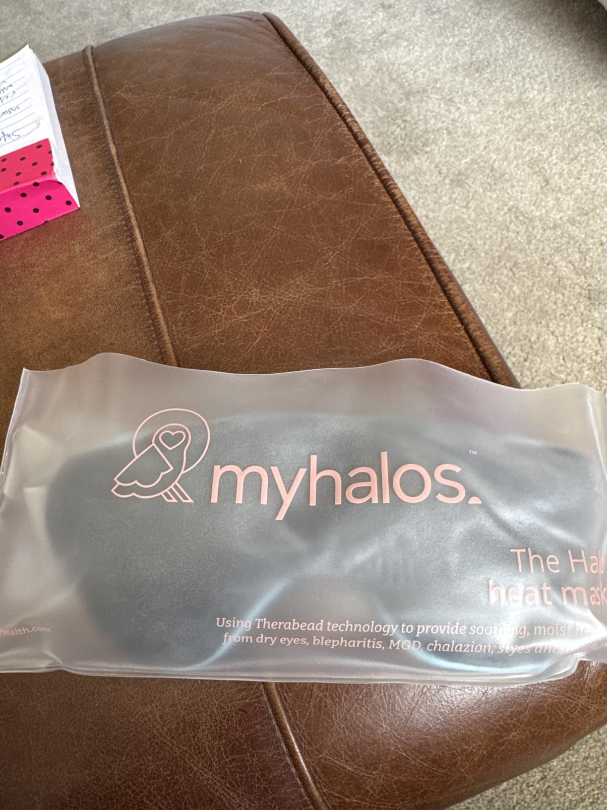 MyHalos Heated Eye Mask, Warm Compress for Dry Eyes, Blepharitis & MGD | Soothing Relief for Dry, Irritated Eyes, Soothes MGD, Moist Heat, Reusable & Microwavable Safe, Warm Eye Compress customer photo 2