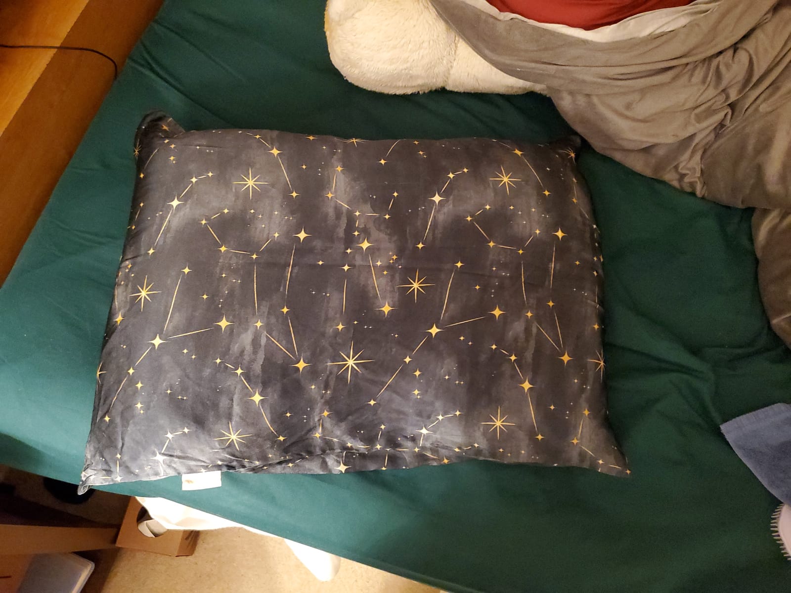 MANSPHIL Navy Blue Galaxy Mulberry Silk Pillowcase Queen Size, Print Pattern, 22 Momme 100% Silk Pillow Cases Cover Zipper Closure, 20