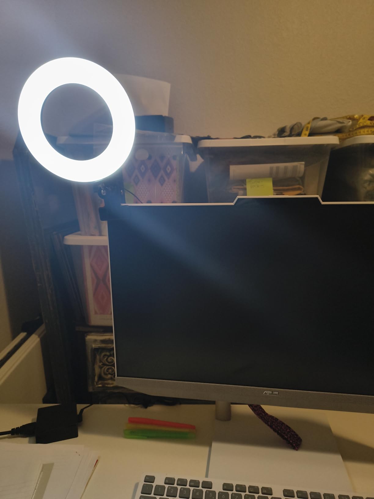 Video Conference Lighting Kit, Ring Light for Monitor Clip On | for Remote Working, Distance Learning, Zoom Calls, Self Broadcasting and Live Streaming, Computer Laptop Video Conferencing customer photo 1