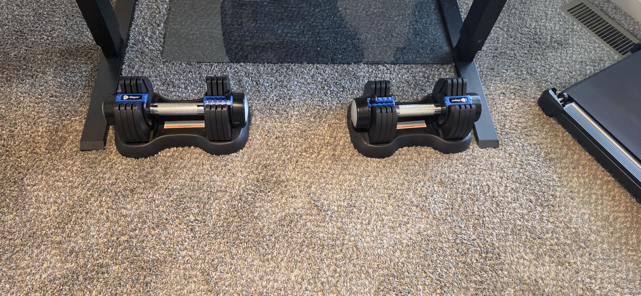 Lifepro Adjustable Dumbbells & Weights for Home Gym, Quick-Adjust | Choose from 2-55 lb adjustable weights in single, pair, or 3-in-1 options for customizable home strength training. customer photo 2