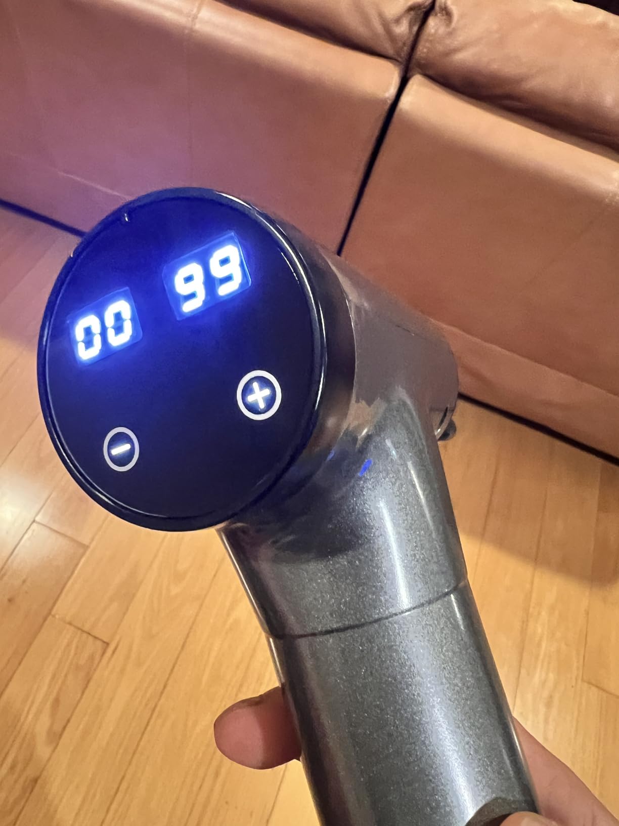 OLsky Massage Gun Deep Tissue 30 Speeds 9 Attachments Handheld (Grey) | Electric Muscle Massager, High-intensity Percussion, Massage Device for Pain Relief, Quiet and Powerful, Ideal for Recovery customer photo 2