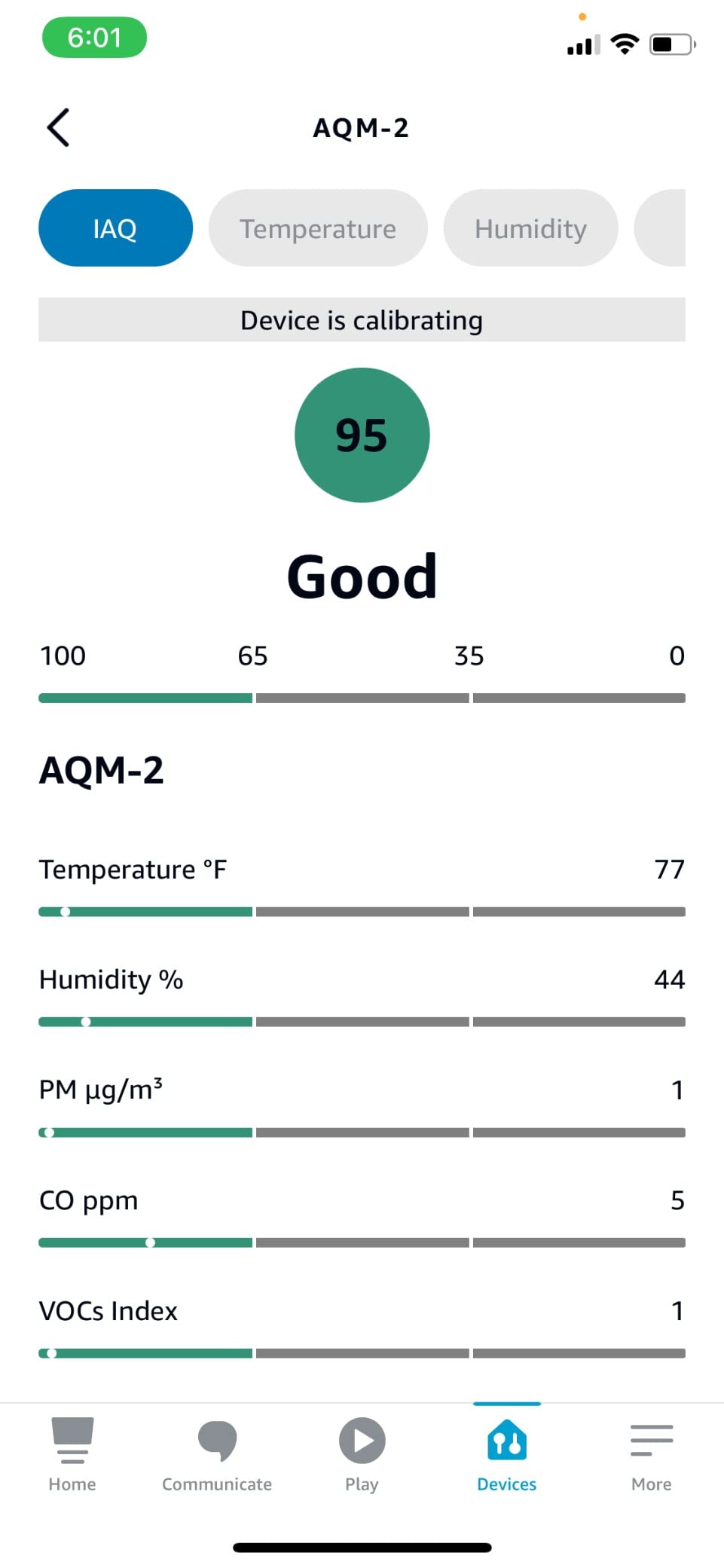 Amazon Smart Air Quality Monitor - Know your air, Works with Alexa customer photo 2