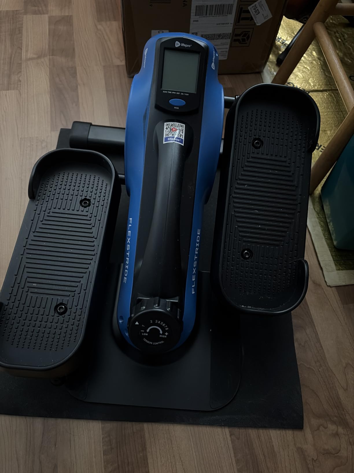 LifePro FlexStride Under Desk Elliptical with Red Light Therapy Option | 8 resistance levels, forward/reverse motion, Bluetooth LCD tracker customer photo 1