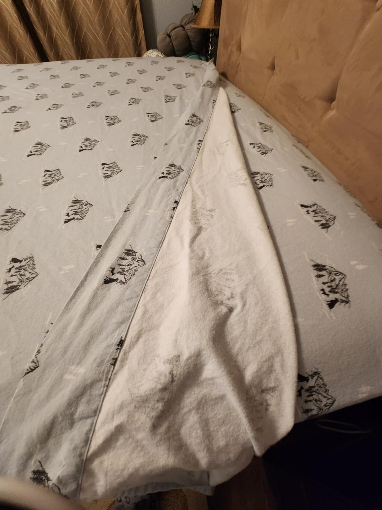 RUVANTI Flannel Sheets Queen Size - 100% Cotton Double Brushed Bed Sheets, Deep Pockets 16 Inches Queen Sheet Set, All Seasons Breathable & Extra Soft - Warm & Cozy, 4 Piece, DNA Plaid customer photo 1