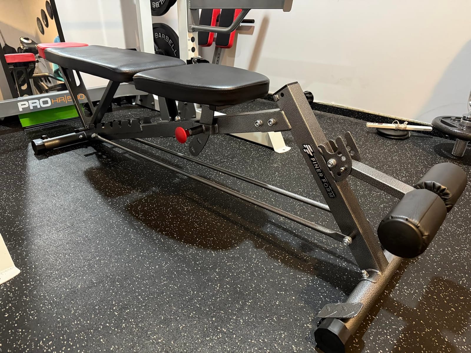 Finer Form Multi-Functional FID Weight Bench and Roman Chair | 1,000 Lb Capacity, 23 Settings, Flat Incline Decline for Total Body Workouts, Transport Wheels, Exercise Chart Included customer photo 1