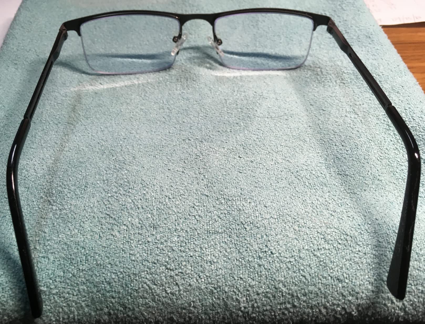 3 Pack Reading Glasses for Men Blue Light Blocking Anti Eyestrain UV | Lightweight Metal Rectangle Semi Rimless Readers for Men customer photo 1