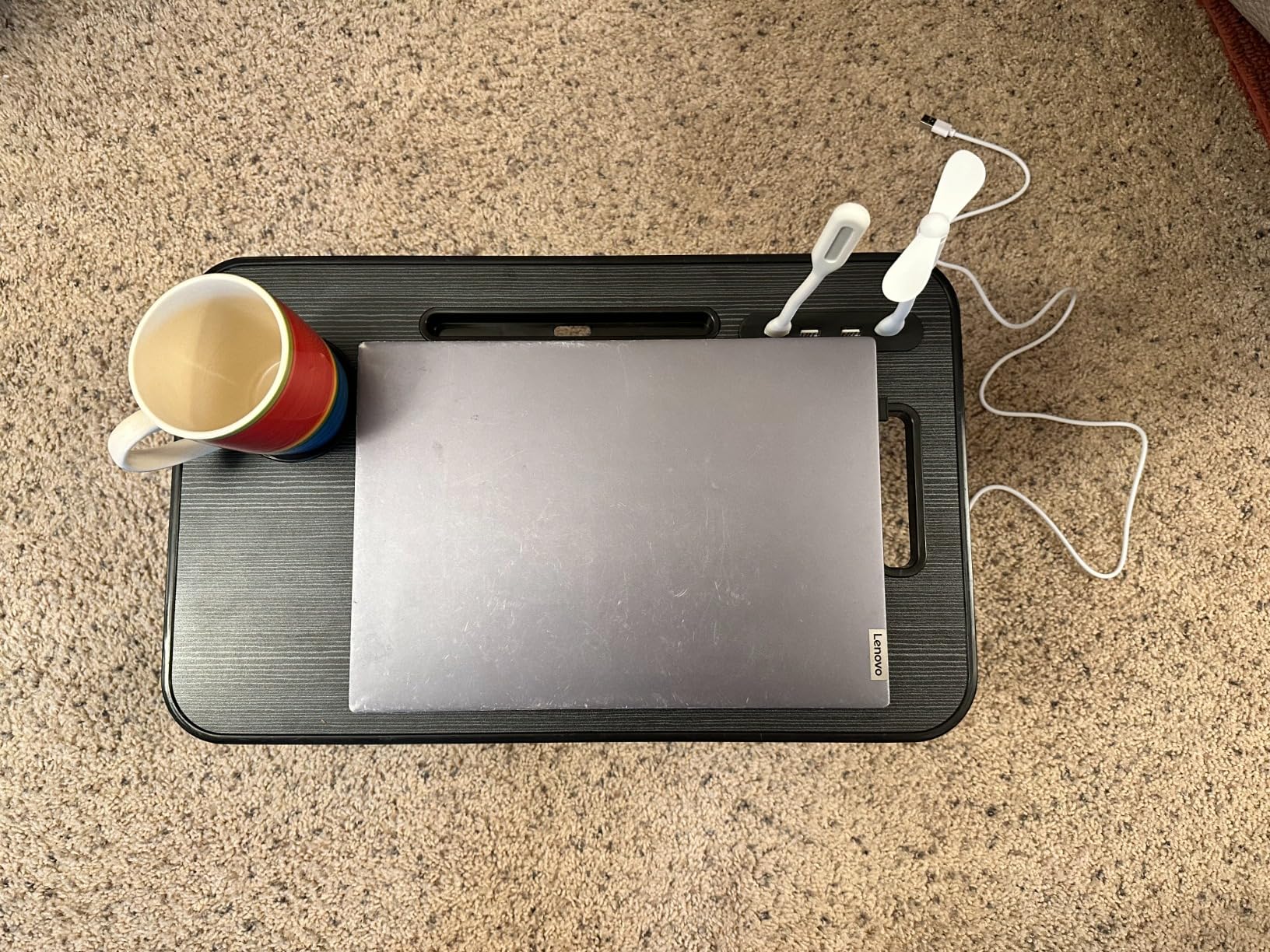 Foldable Laptop Bed Tray Table, Small customer photo 2