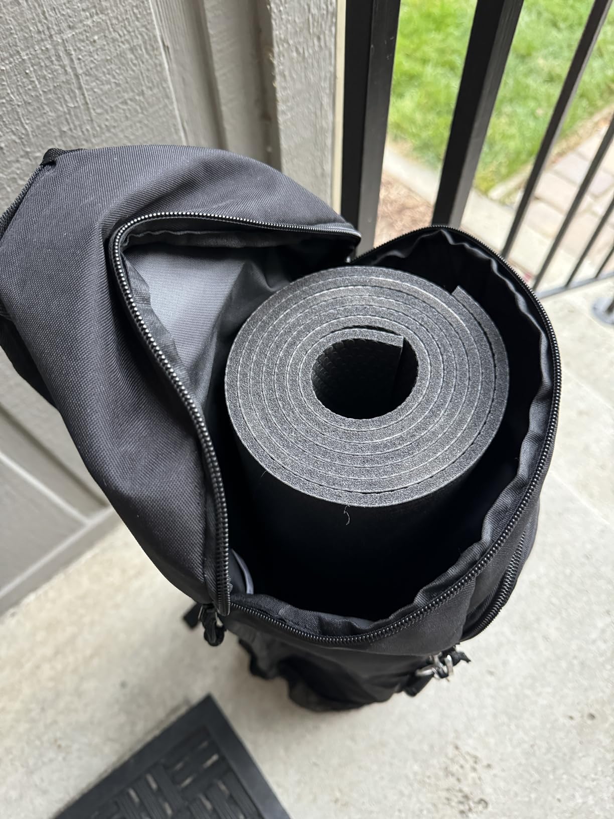 Yoga Mat Bag Carrier - Large Pockets & Water Bottle Holders. Yoga Backpack Fits 0.5 Thick x 26 Wide Mats. Hands-Free, Left-Right Switchable, Yoga, Gym, Cycling customer photo 1