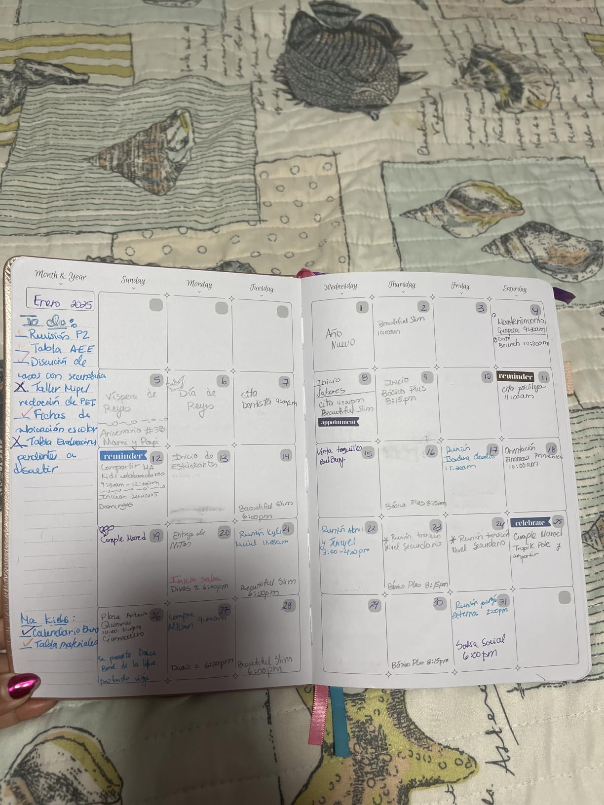 GoGirl Hourly Planner, Weekly & Daily Work Schedule Time Slots Rose Gold | 5.8