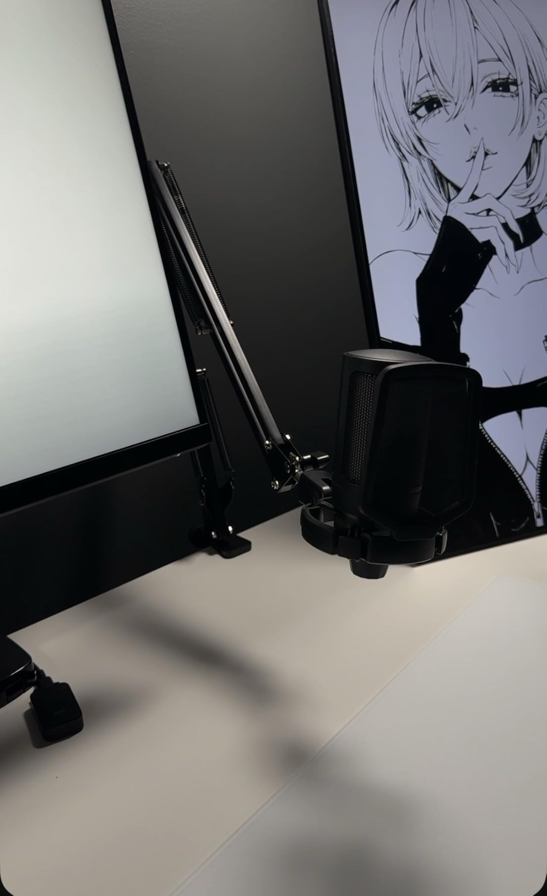 FIFINE CS1 Scissor Microphone Boom Arm Stand for Gaming Recording | Podcast Mic Arm Stand, Heavy Duty clamp, 3/8