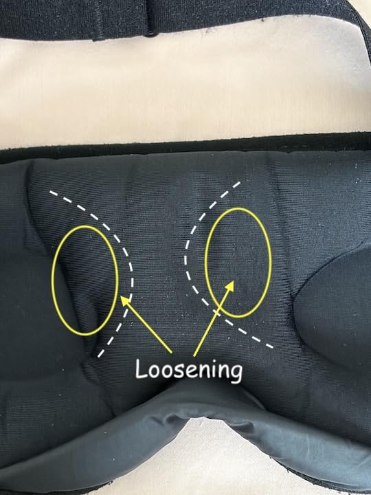 YFONG Weighted Sleep Mask for Women Men, 3D Light Blocking Eye Mask, Black | 4.2oz/120g, Pressure Relief, Zero Eye Pressure, Night Sleeping Mask, Adjustable Strap, Eye Cover, Blindfold for Travel, Nap customer photo 1