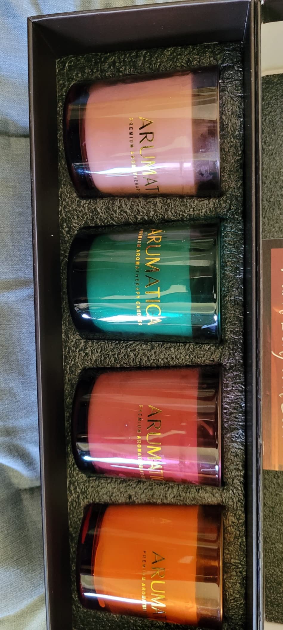 Premium Aromatherapy Candle Set | Stress Relief Soy Wax Candles with Relaxing Scents | Scented Candles for Home Yoga, Meditation & Spa | Luxury Candle Gift Set (4 Pack, 5oz Each) Total 20oz customer photo 2