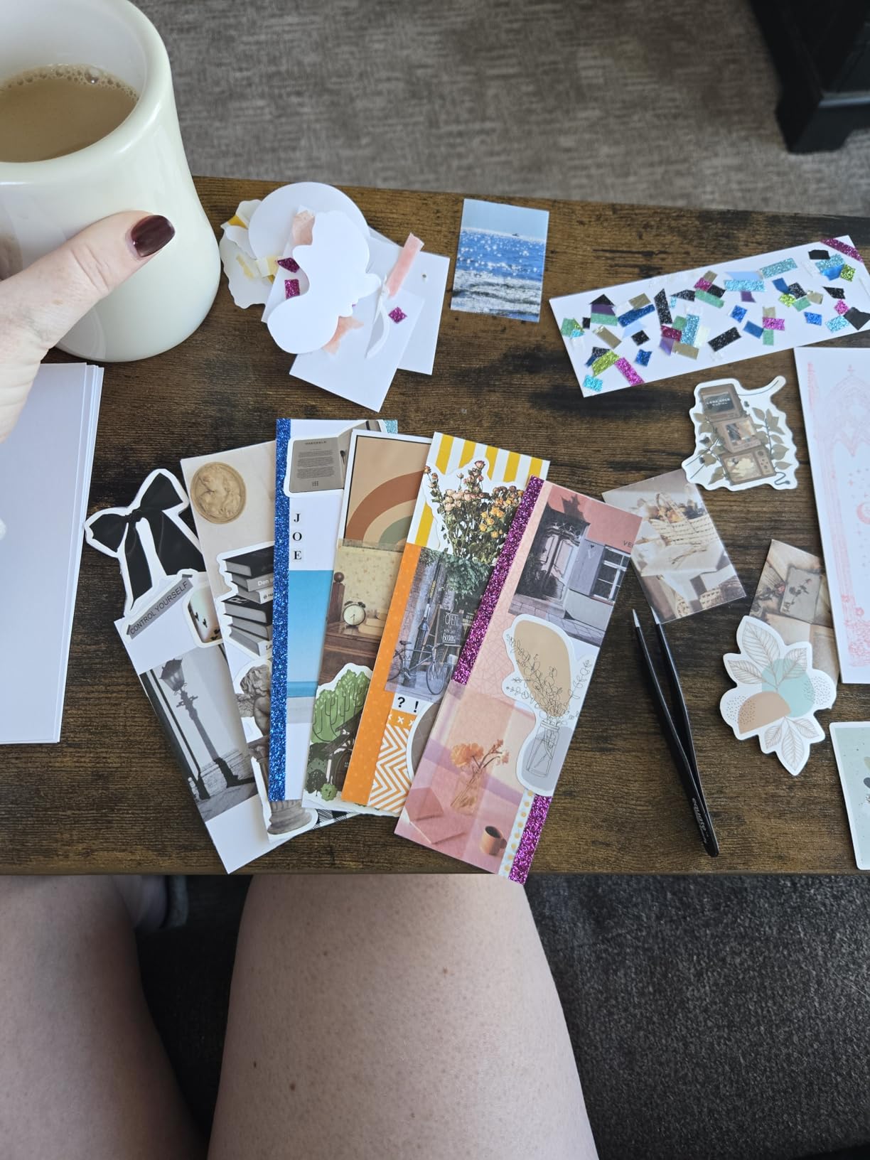 6 Sets 300 Pcs Washi Stickers Set Cute Aesthetic Sticker Book for Journaling, DIY Decorative Paper Sticker Decals for Bullet Journal Art Scrapbooking Diary Card Craft Gift Album Notebook Stationery customer photo 1