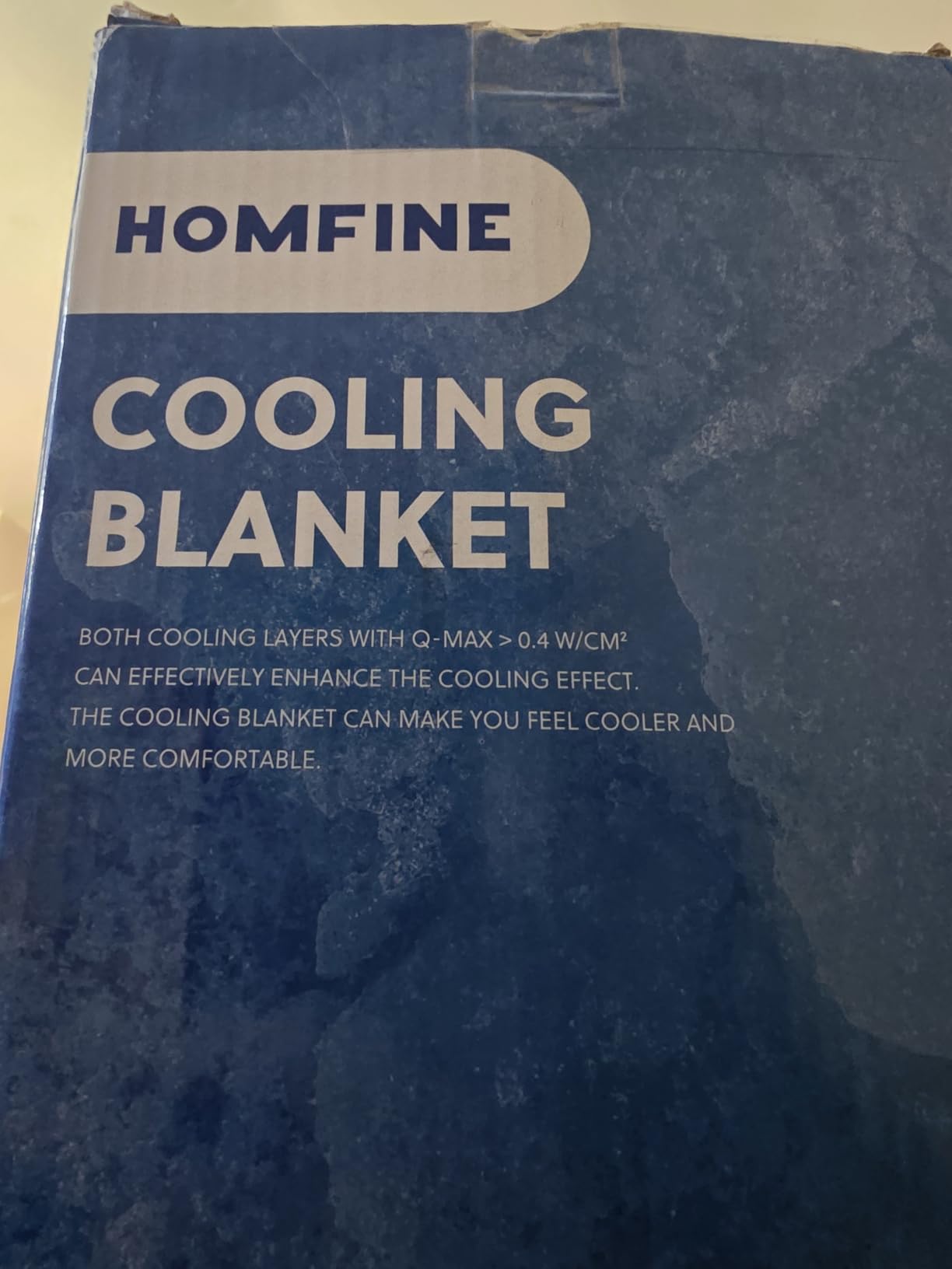 HOMFINE Cooling Blanket for Hot Sleepers Twin Size, Grey 60