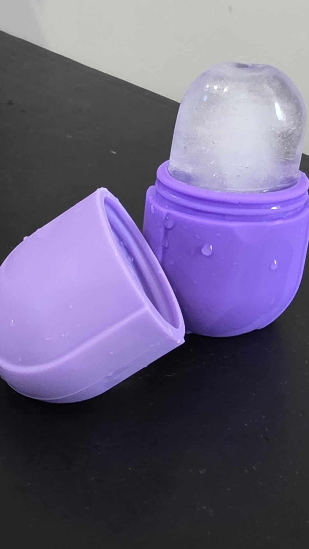 Ice Roller for Face and Eye, Ice Face Roller, Ice Roller Skin Care Tools Gifts for Women , Preppy Cute Silicone Ice Mold Stuff for Beauty(Black) customer photo 2