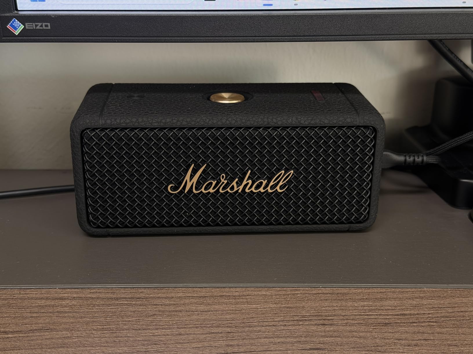 Marshall Emberton II Portable Bluetooth Speaker, Black & Brass customer photo 1