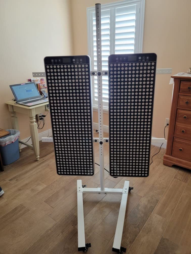 Exesas Elite-Pro Series 9-Wavelengths Red Light Therapy Device for Full Body, Near Infrared Dual-Chip Clinical Grade LED Panel with Stand & Remote (Elite-PRO 360LED) customer photo 2