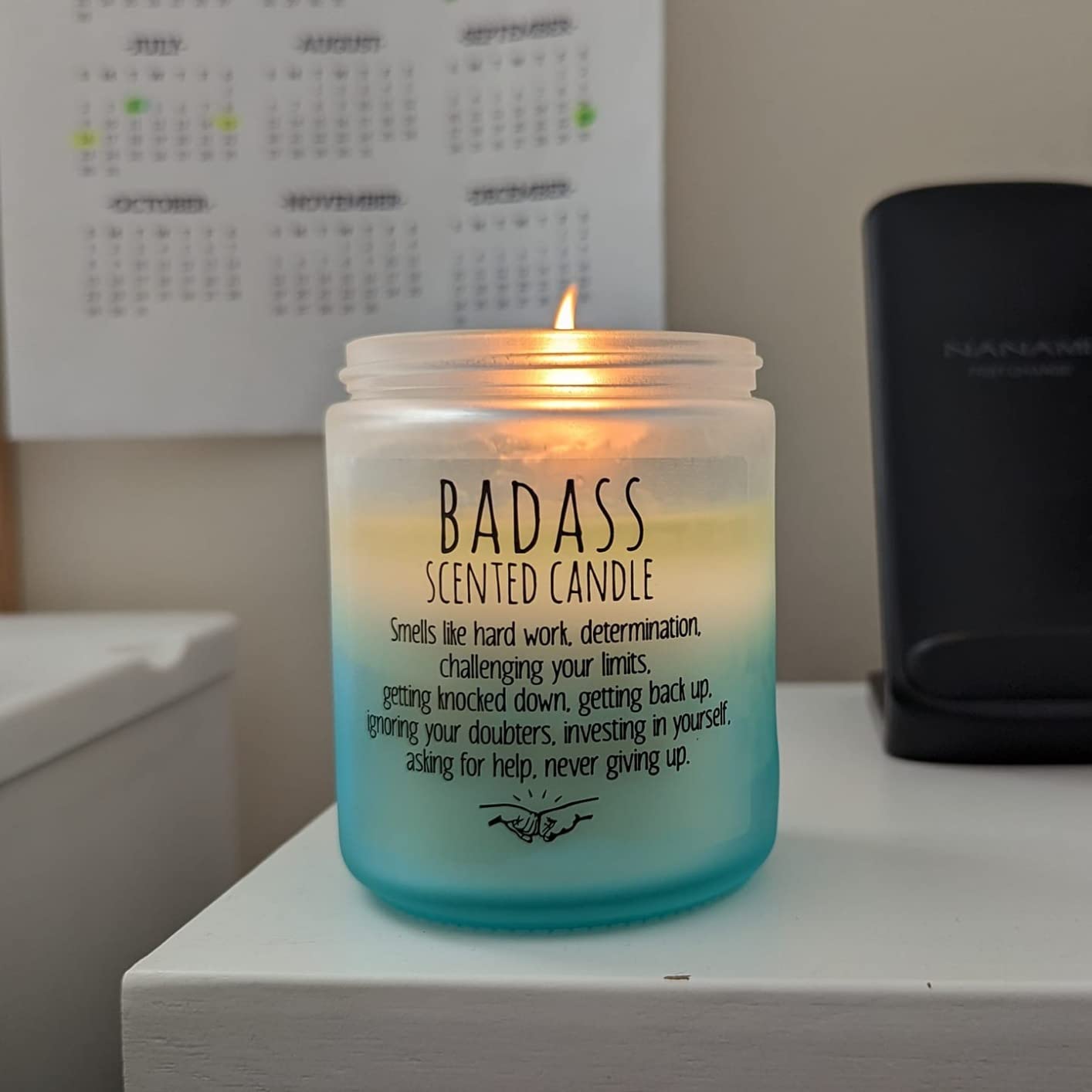 LEADO Scented Candle, Congratulations Gifts, Inspirational Candles for Women, Men, Friend - New Job, Promotion, Sobriety Gifts - Funny Graduation, Proud of You, Sober, You Did It, Motivational Ideas customer photo 1