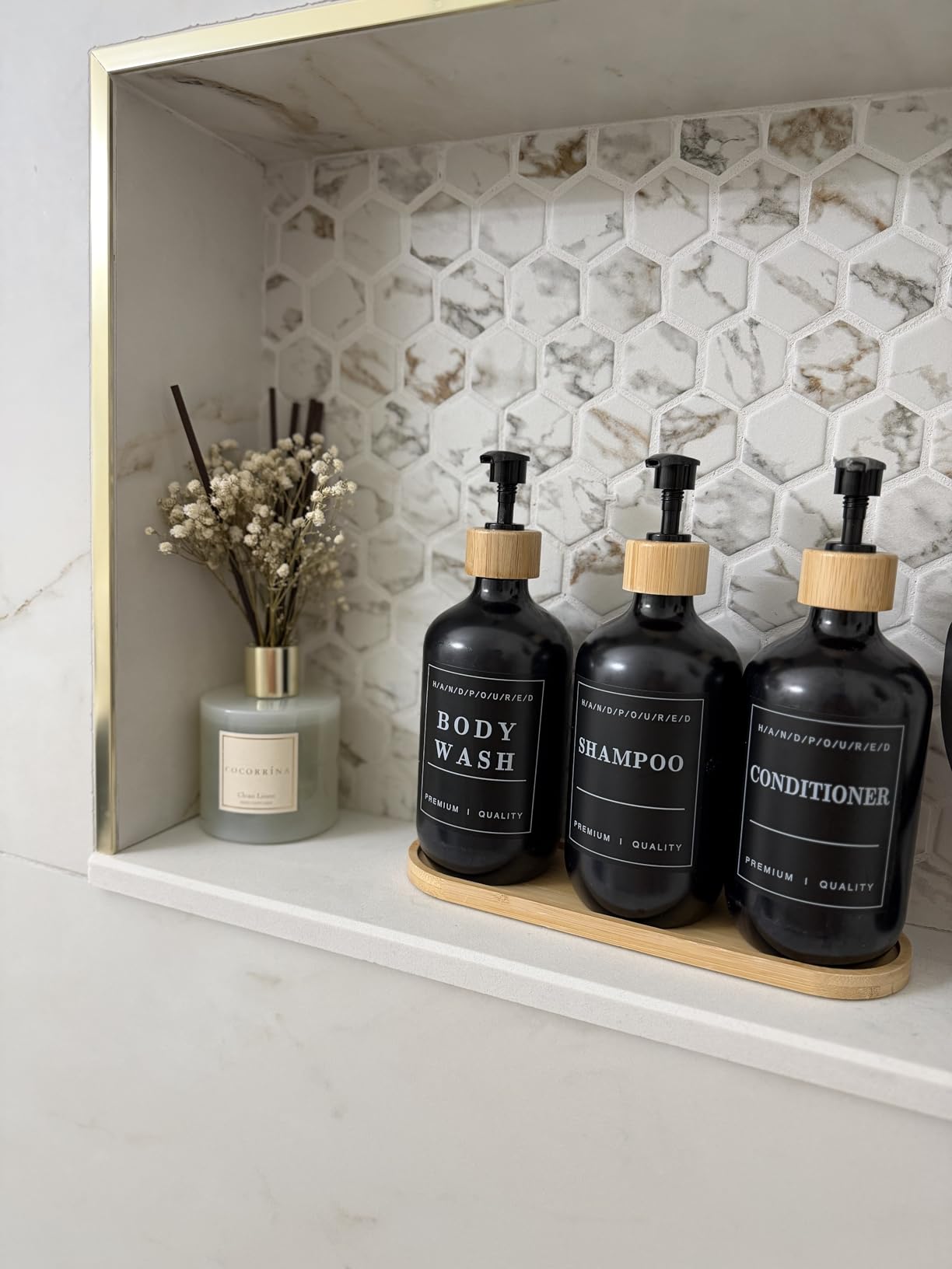 Cocorrína Reed Diffuser Set, Clean Linen 6.7 fl oz Scented Diffuser with Sticks Home Fragrance Reed Diffuser for Bathroom Shelf Decor customer photo 2