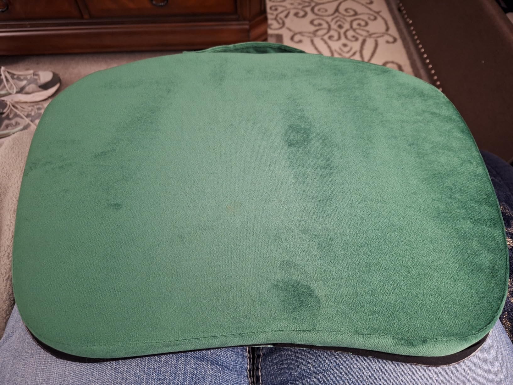 Portable Lap Desk with Pillow Cushion, Dark Brown customer photo 1