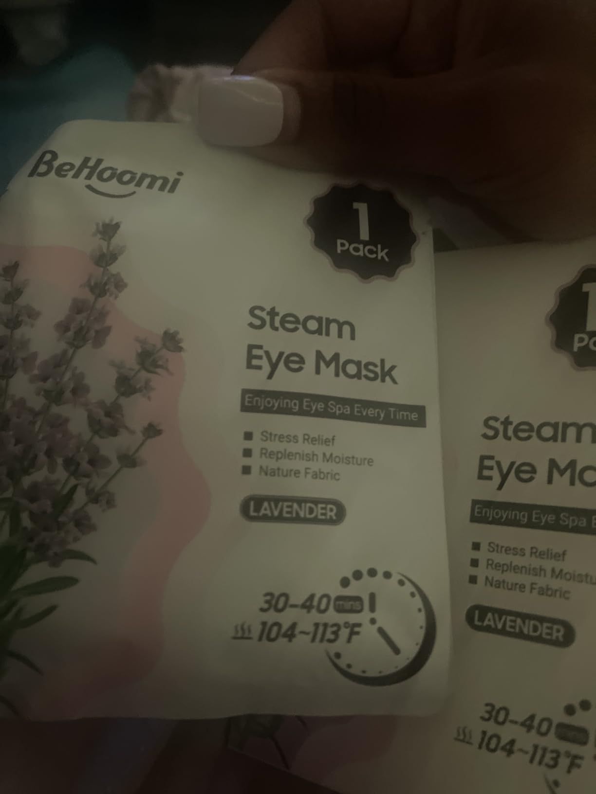 Steam Eye Mask, 10Packs Heated Eye Mask, Self Heating Disposable SPA Warm Compress for Eyes Sleep Mask, Travel Essentials & Relaxation Gifts for Women (Lavender Scent) customer photo 1