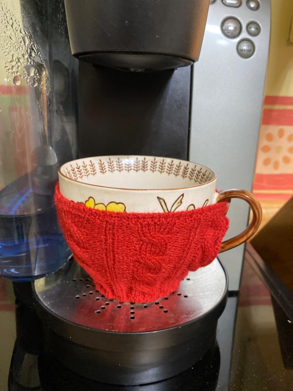 Skyley 4 Pcs Coffee Mug Cozy Sleeve Reusable Knitted Crochet Sleeves customer photo 1