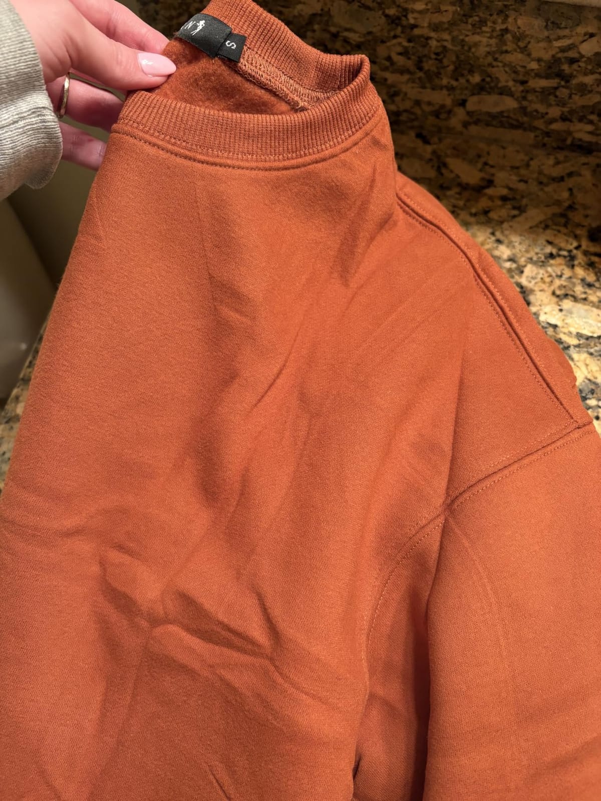 EFAN Womens Oversized Sweatshirt Crewneck Sweater Casual Fall Outfits 2026 | Fleece lined, comfort stretch fabric, basic loose hoodie, maternity, workout, lounge wear, winter, airport fashion clothes customer photo 2