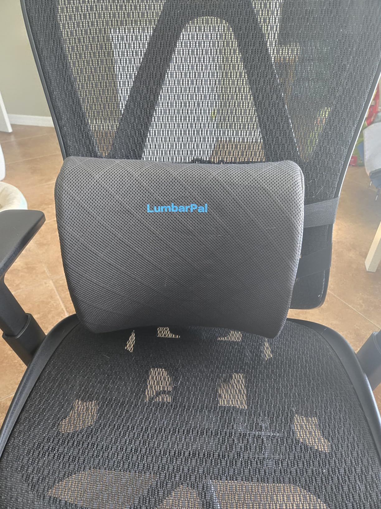 Lumbar Support Pillow for Office Chair Back Support Lumbar Pillow for Car, Gaming, Office Chair - Improve Sitting Posture & Back Pain Relief, Memory Foam, Adjustable Straps, Grey customer photo 1
