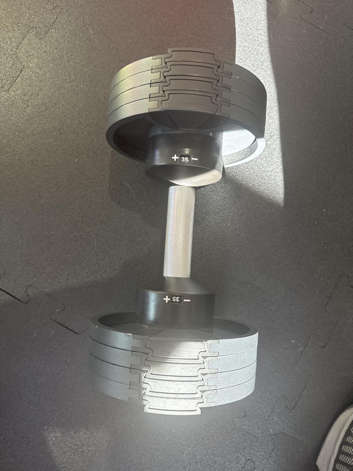 NUOBELL Adjustable Dumbbells 5-80 lbs: Replace 16 Sets, Ideal for Home Gym Weight Bench & Press customer photo 1