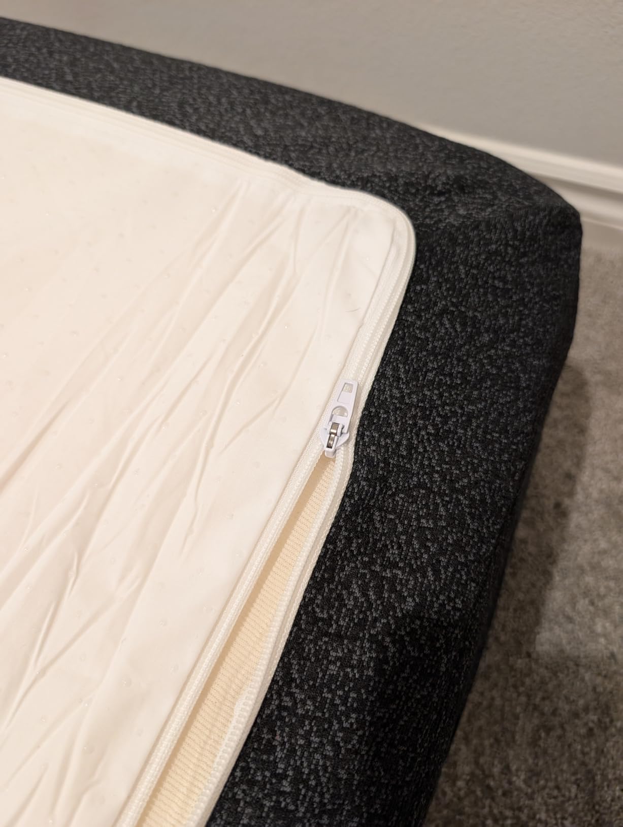 EGOHOME 14 Inch King Size Memory Foam Mattress for Back Pain, Cooling Copper Gel Bed in a Box, Foam Made in USA, CertiPUR-US Certified, Therapeutic Medium Firm, 76x80x14 Black customer photo 1