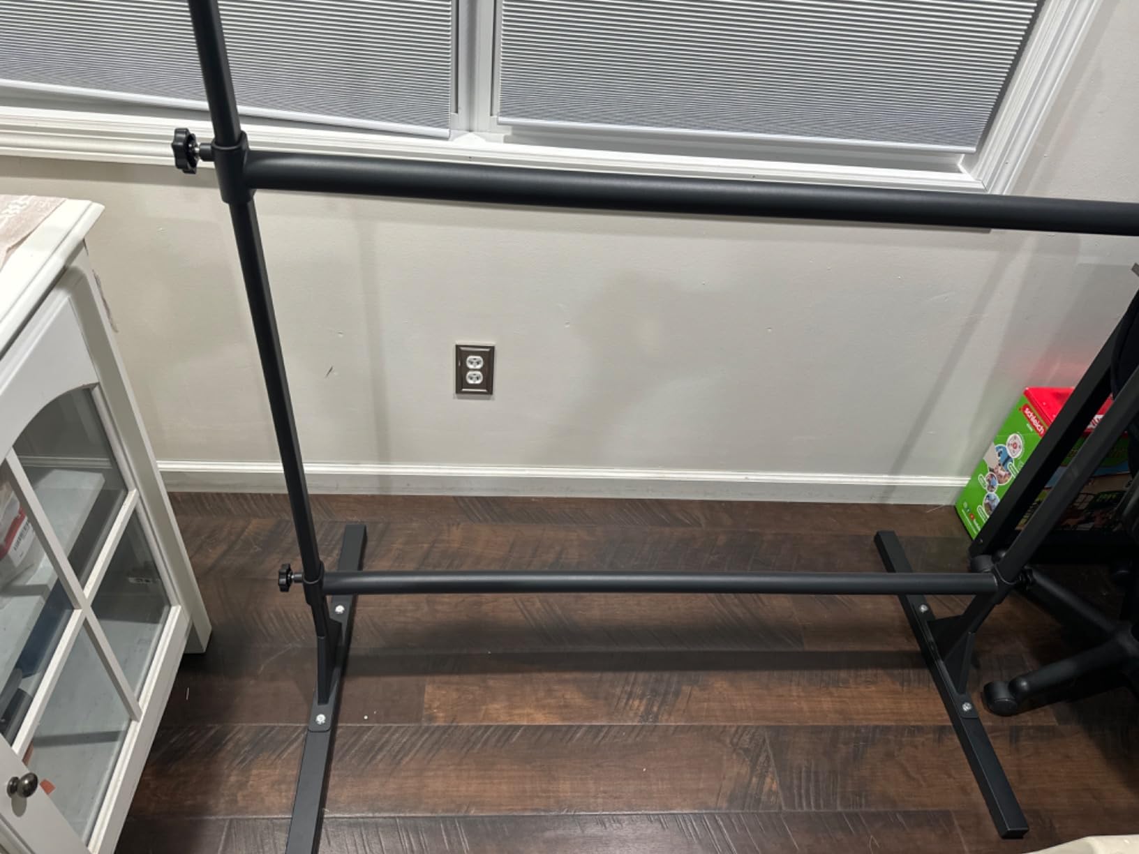 SELEWARE Height Adjustable Ballet Barre Freestanding Ballet Bar, 4/5/6 FT | Heavy Duty Dance Bar for Kids/Adults, Support Barre Movements Body Stretch Pull-ups, Sturdy Steel Construction Anti-Slip Base customer photo 1