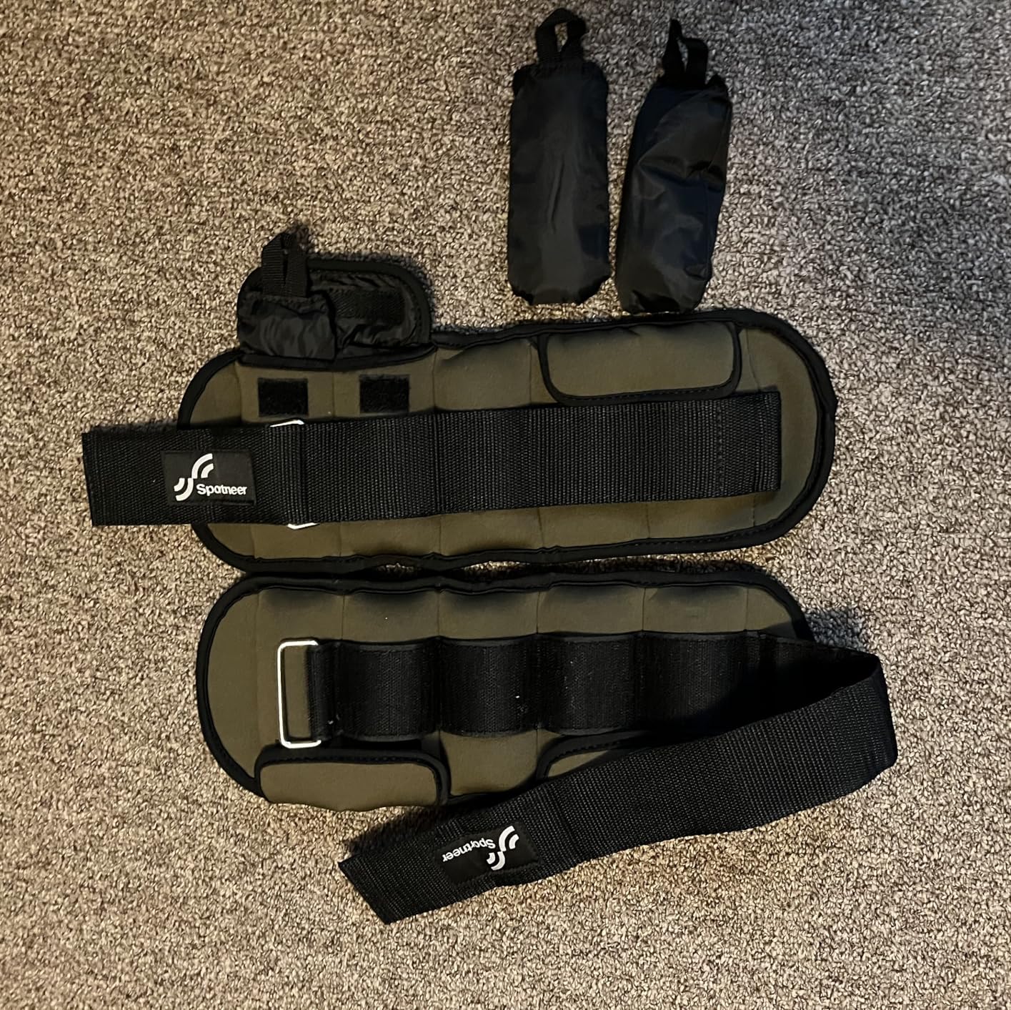 Sportneer Adjustable Ankle Weights with Removable Weights, Easy to Adjust | Built-in handles for easier adjustment, compact high-density filling, secure fit for walking, Pilates and strength training customer photo 1