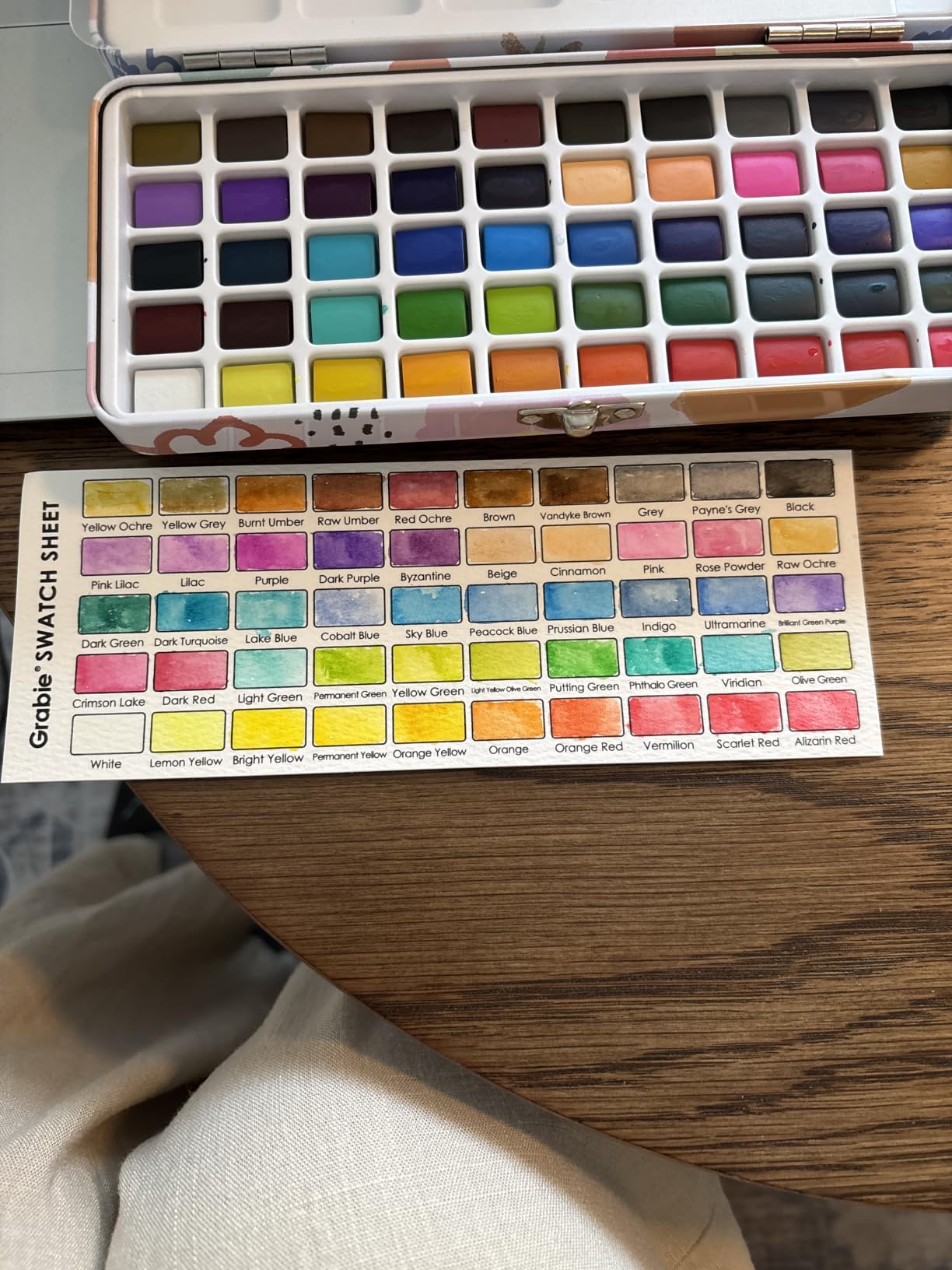 Grabie 50 Color Watercolor Paint Set with Brush Pens | High Pigment Paints, Blendable Colors, Portable Travel Case, Painting, Sketching, Illustration, Beginner And Hobby Artists customer photo 2