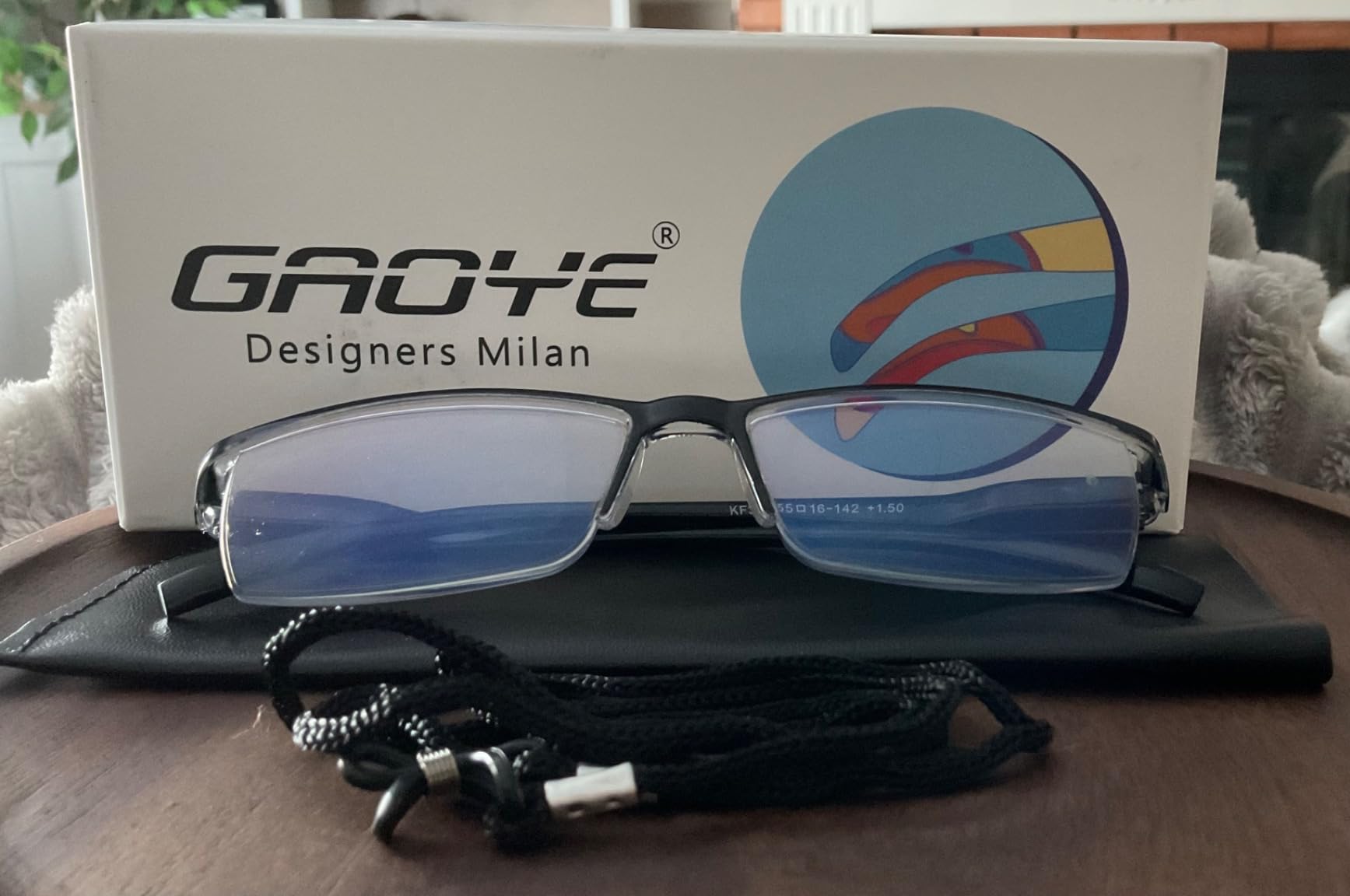 Gaoye Executive Style Reading Glasses Men - Durable Readers with Blue Light Filtering- Comfortable Fit with TR90 Frames customer photo 1