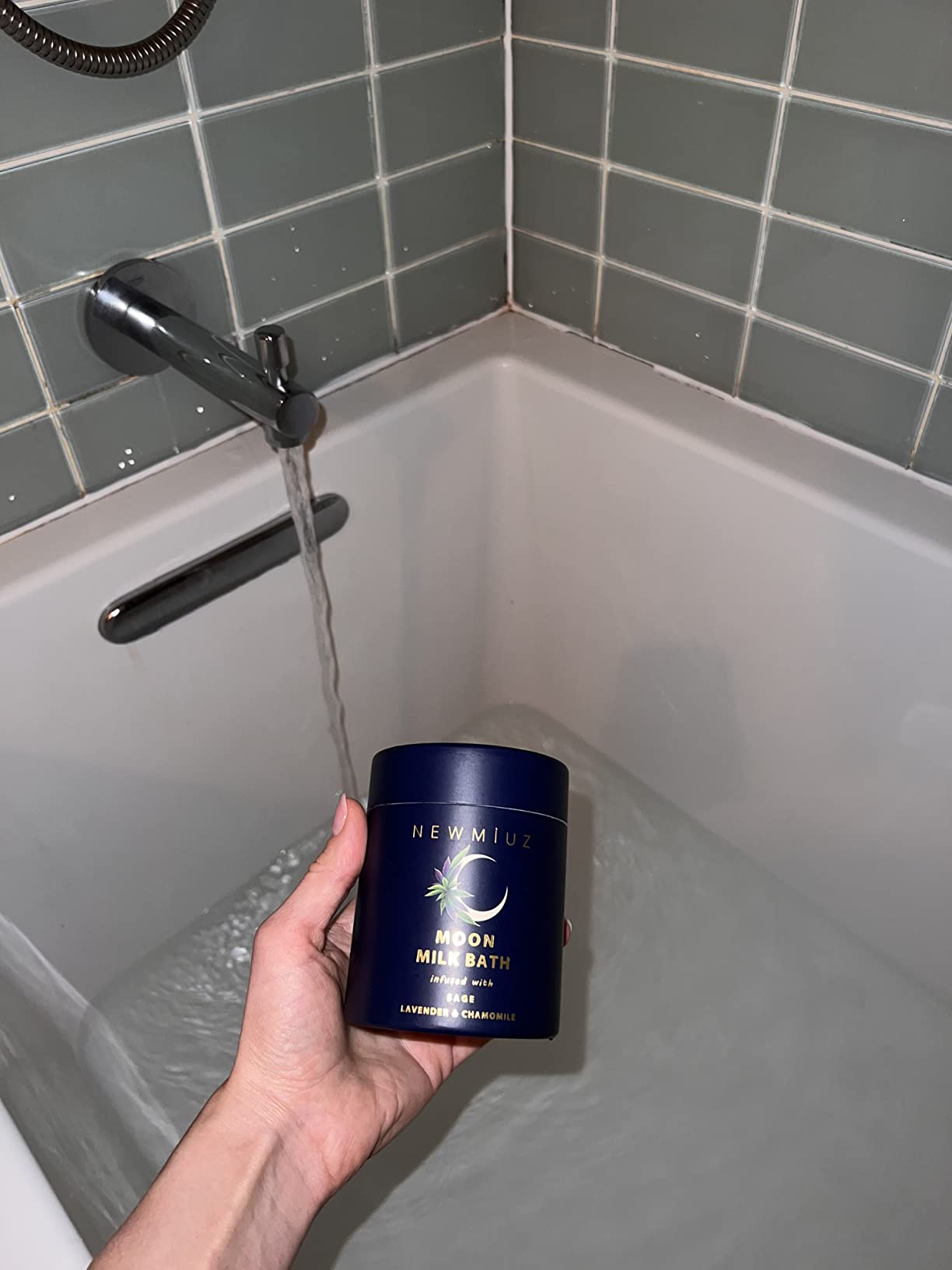 Cleansing Sage Moon Milk Bath Soak, Lavender Chamomile, Spiritual Stress Relief Gifts for Women, Luxury Spa Bath Salt customer photo 1