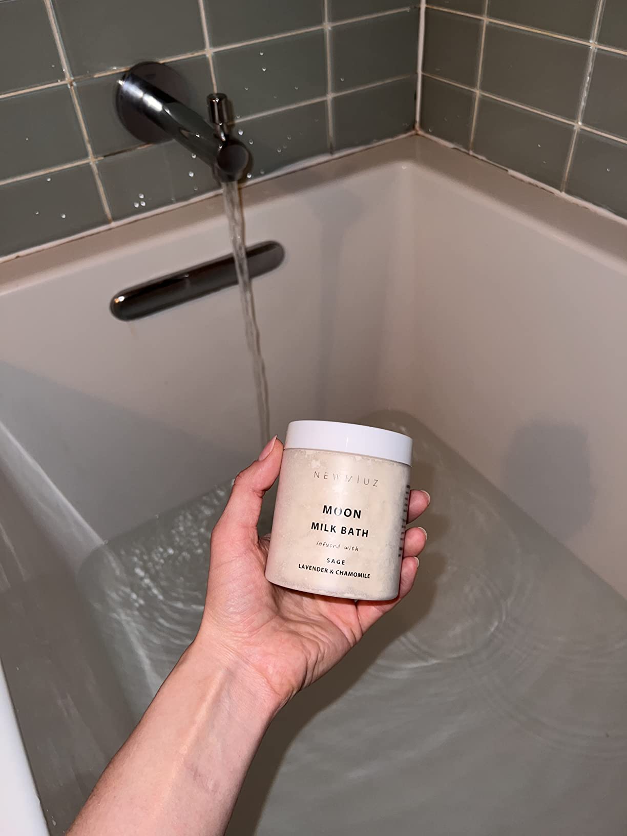 Cleansing Sage Moon Milk Bath Soak, Lavender Chamomile, Spiritual Stress Relief Gifts for Women, Luxury Spa Bath Salt customer photo 2