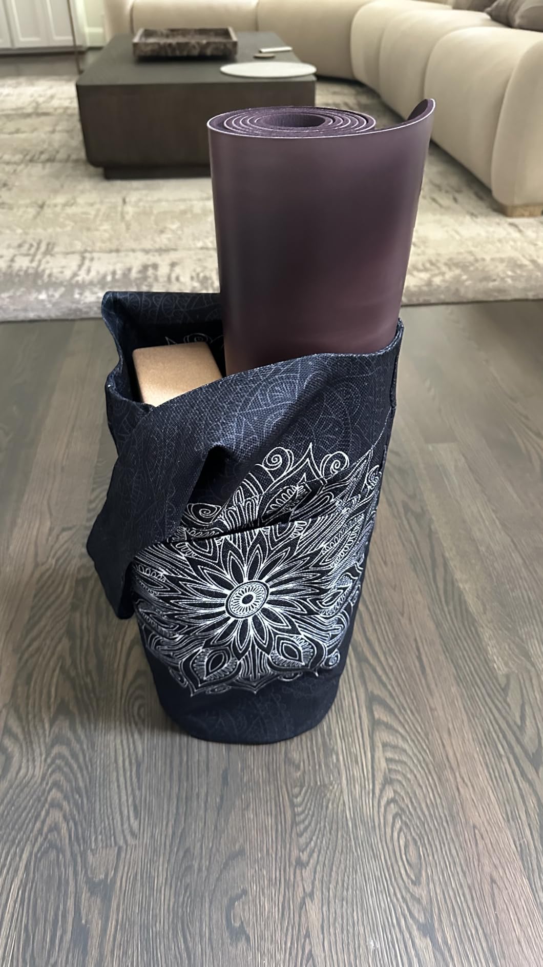 Yoga Mat Bag - Long Tote with Pockets - Holds More Yoga Accessories - Yoga Bag Fit Most Size Mats - Yoga Mat Carrier customer photo 1