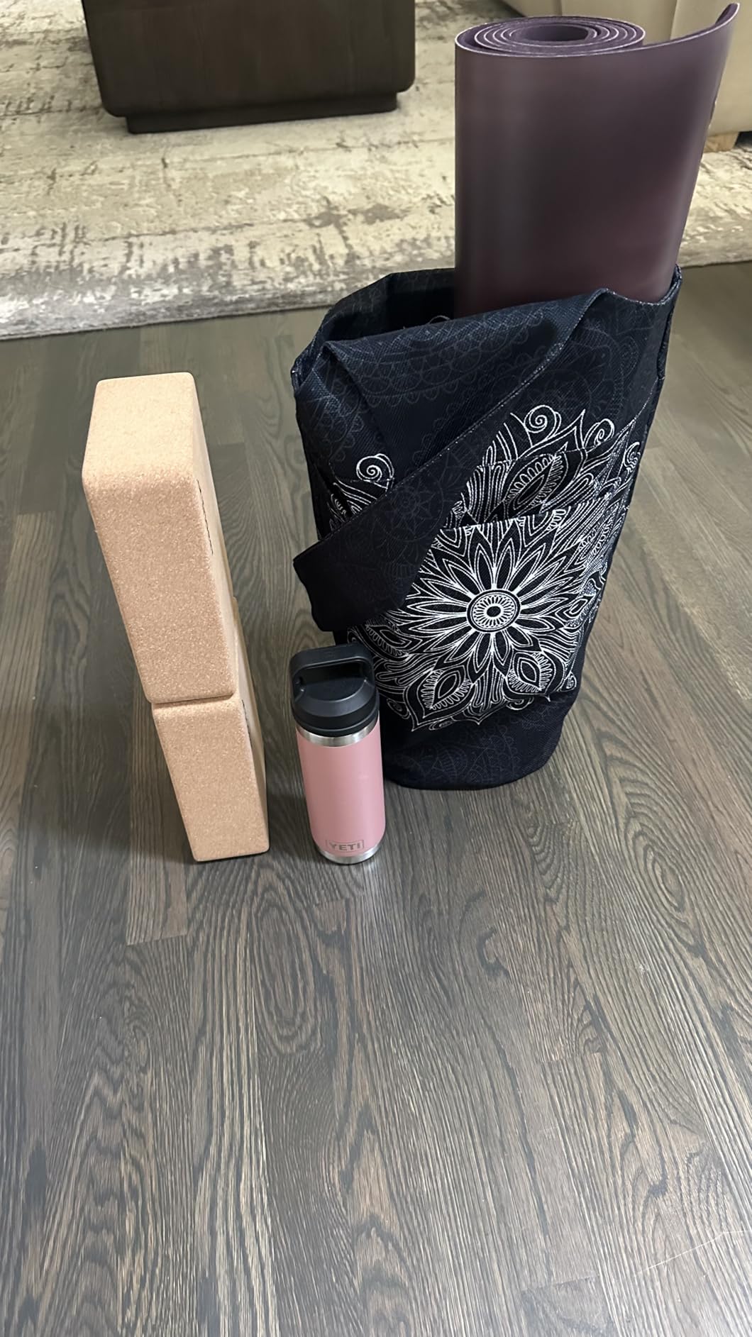 Yoga Mat Bag - Long Tote with Pockets - Holds More Yoga Accessories - Yoga Bag Fit Most Size Mats - Yoga Mat Carrier customer photo 2