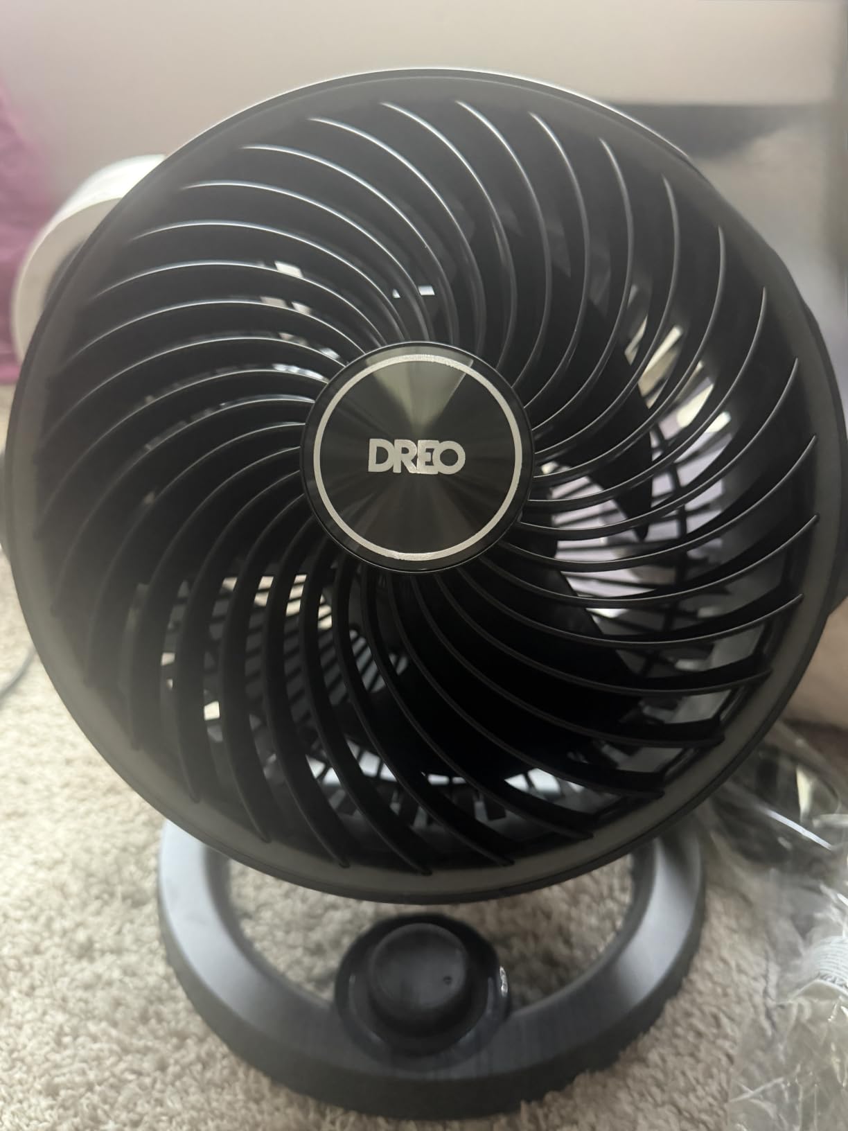 DREO Fan for Bedroom, 12 Inches, 70ft Powerful Airflow, 25db Quiet Table Air Circulator Fans for Whole Room, 120° Adjustable Tilt, 3 Speeds, Desktop Fan for Home, Office, Kitchen customer photo 1