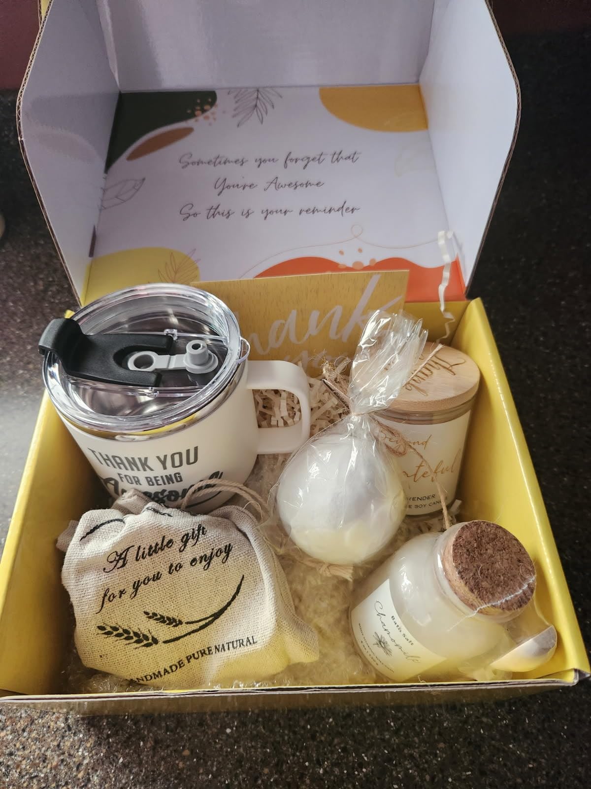 Thank You Gifts for Women Spa Thoughtful Unique Office Gift for Coworkers Nurse Friends Men Boss Employee Secretary Hostess Teacher Mom Principal Appreciation Gift Boxes Coffee Mug Holiday Gift Basket customer photo 2