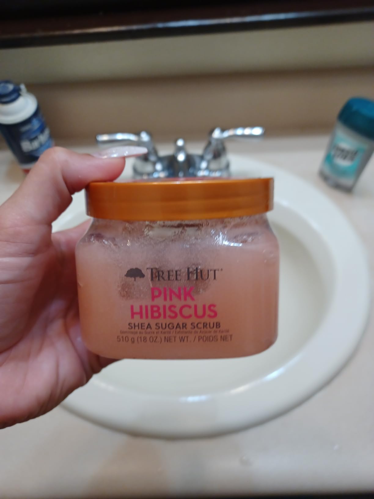 Tree Hut Body Scrub for Women, Pink Hibiscus, 18 Oz | Exfoliating & Hydrating Sugar Scrub with Shea Butter & Essential Oils, Smooth Skin, Body Exfoliator For All Skin Types customer photo 1