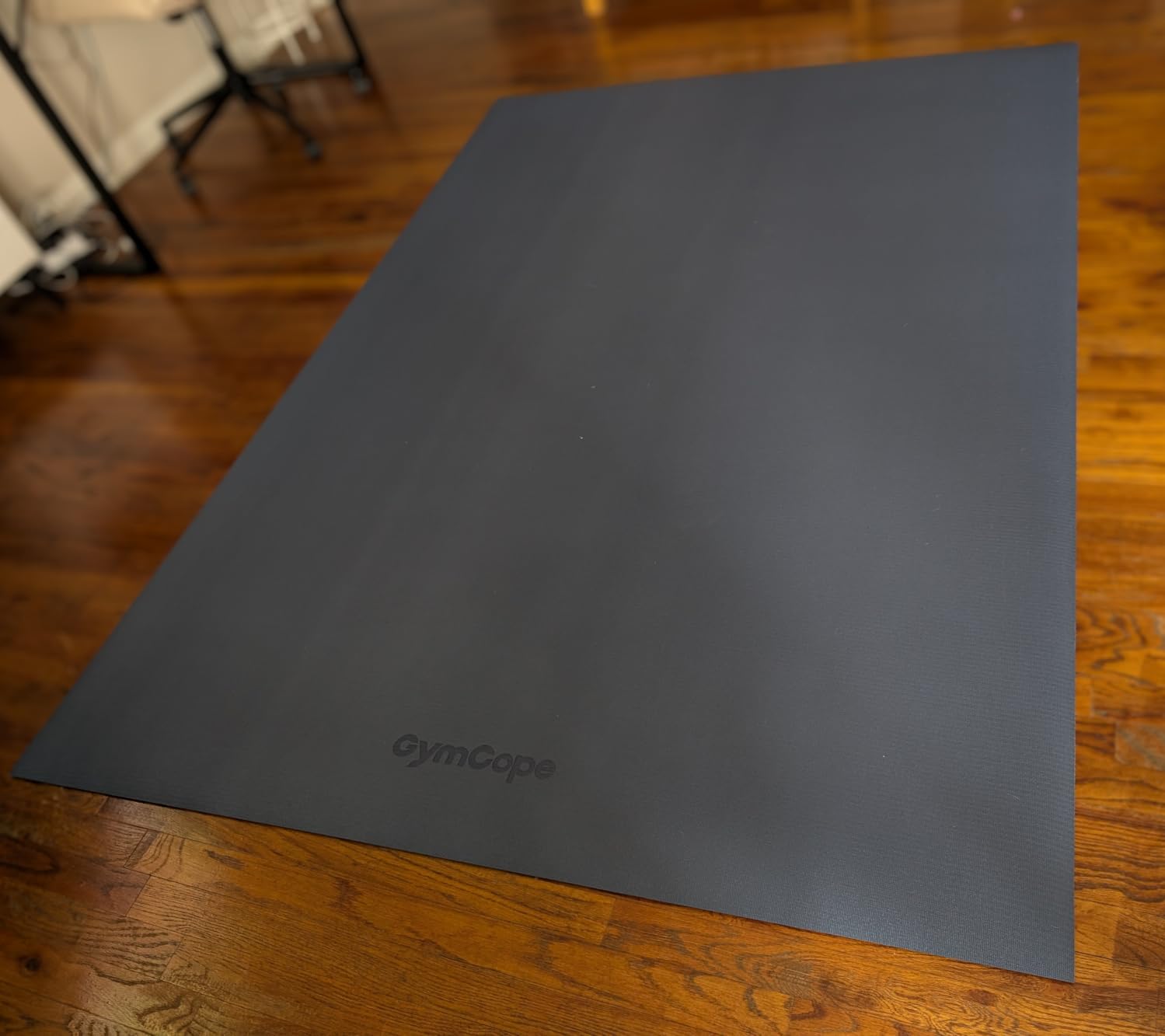 GymCope Large Exercise Mat for Home Workout,12'x6'/10'x6'/9'x6'/8'x6'/7'x5'/6'x4' (7mm) Extra Thick Workout Mat, High-Density Gym Mat for Cardio, Jump Rope, MMA, Weights (Shoe-Friendly) customer photo 2