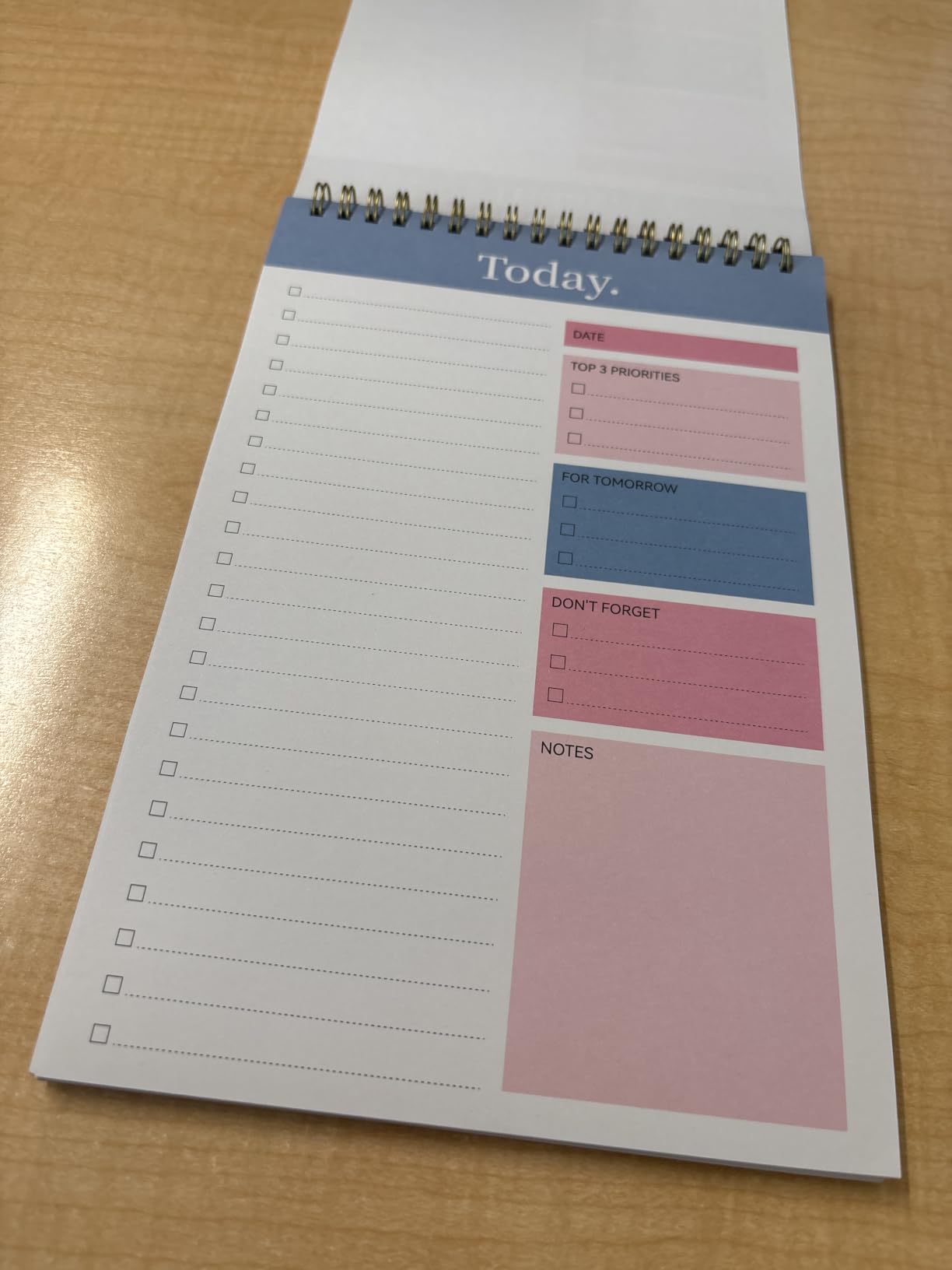 To Do List Notepad, Undated Daily Planner for Work and Goal Setting | Violet Dream, 52 Sheets, 9.8