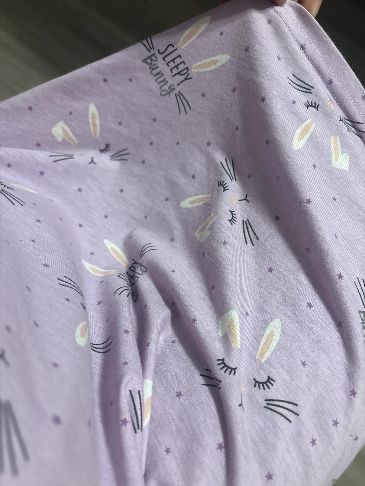 ENJOYNIGHT Womens Cotton Nightgown Short Sleeve Sleepshirt Print Nightshirt customer photo 2