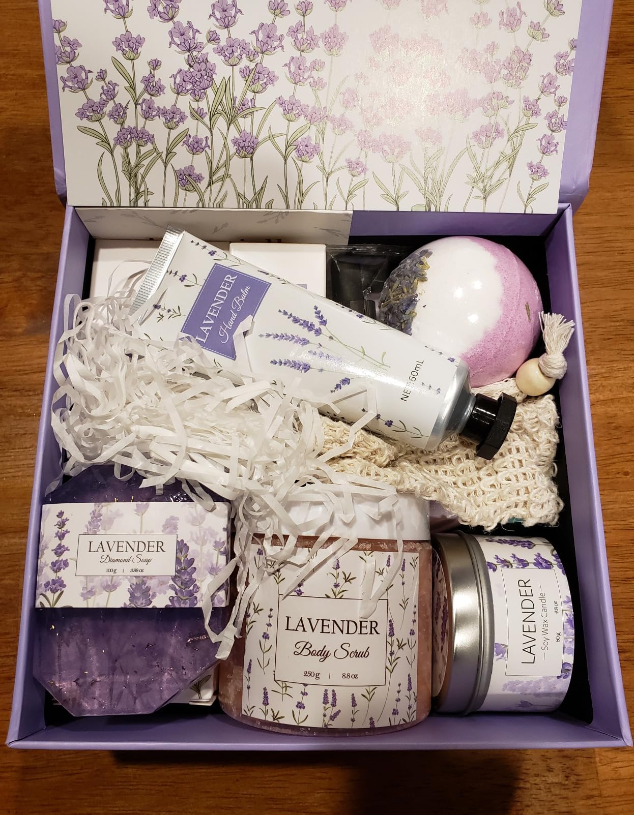 Lavender Spa Gifts Set, 11 Pcs Bath Gift Set for Women, Relaxing Spa Gifts, Home Spa Bath Set Self Care Package, Birthday Gifts for Womens Her Mom Friends Wife Girlfriend Wife customer photo 2