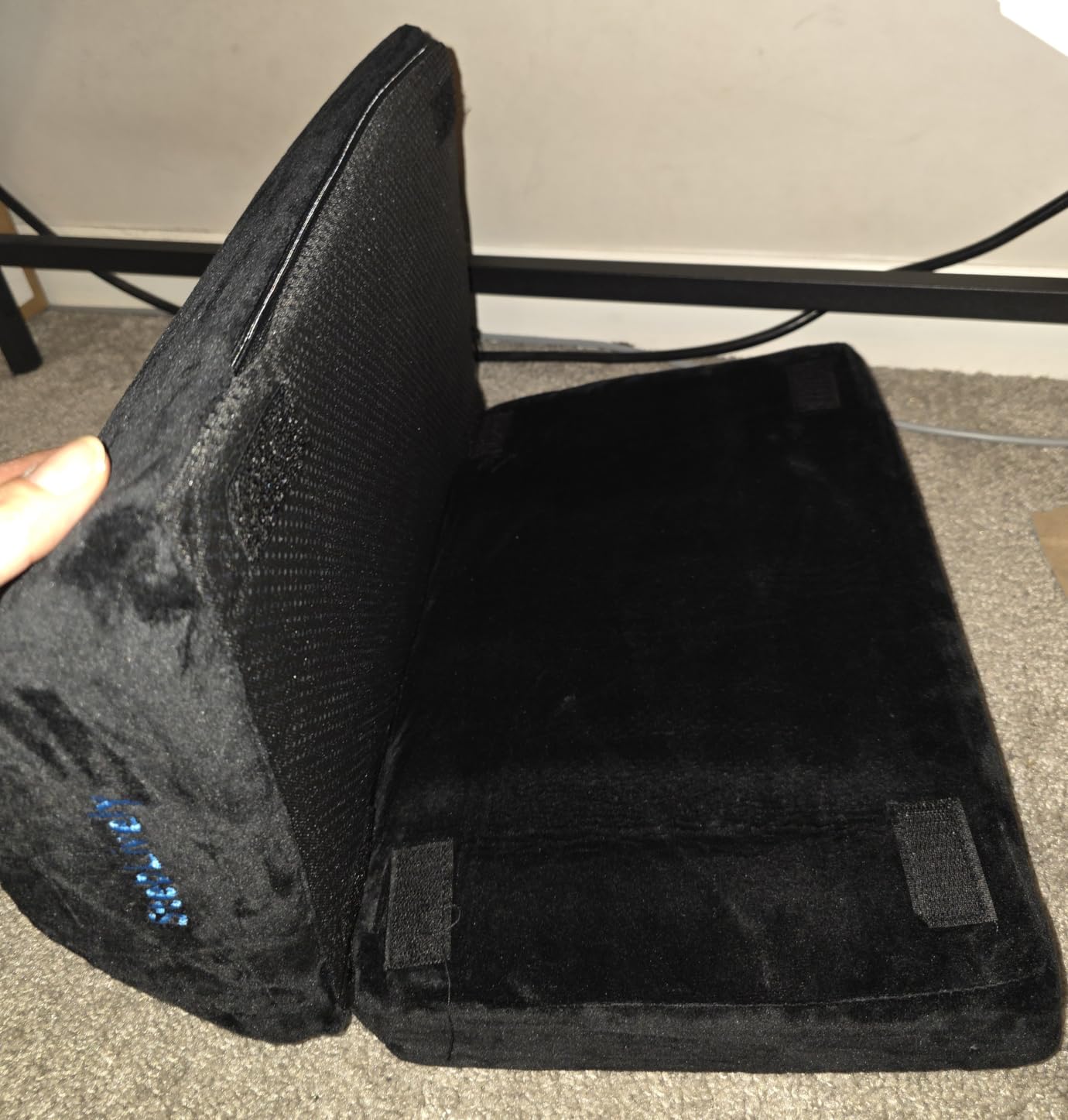 StepLively Foot Rest for Under Desk at Work, Comfortable Foot Stool with 2 Adjustable Heights, Footrest with Washable Cover, for Back & Hip Pain Relief, Suitable for Office, Home and Car (Black) customer photo 2