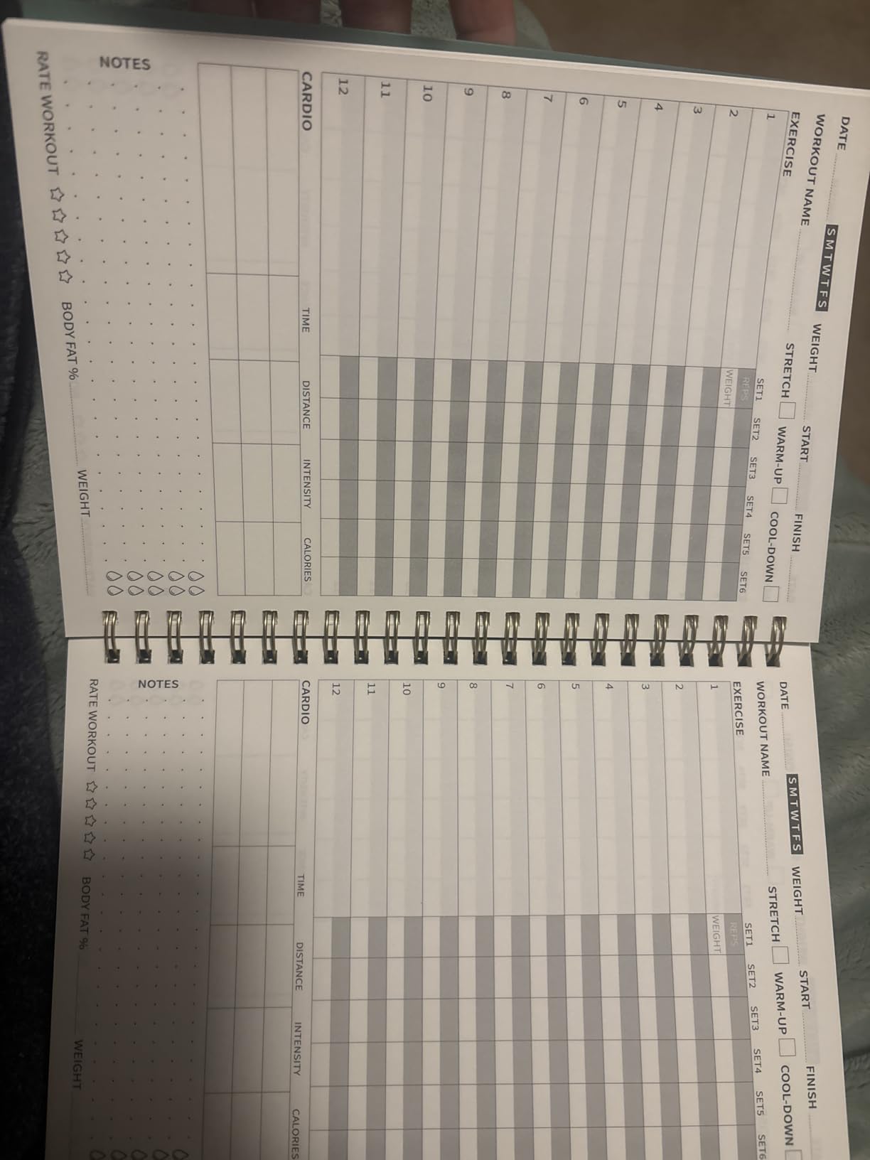 Fitness Workout Journal for Women & Men, A5(5.5